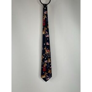Dino Romaro Company Handmade Tie Necktie Democrat Donkey Patriotic